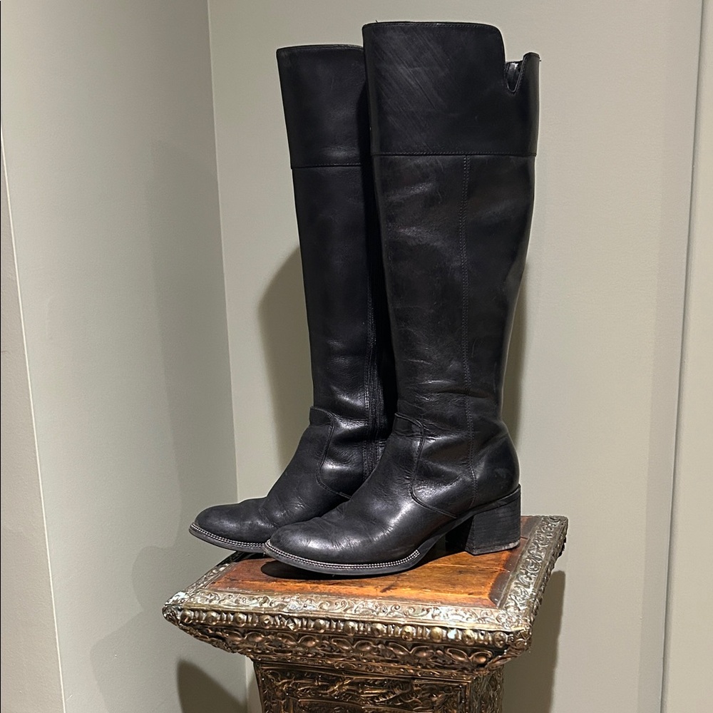Franco Sarto Black Over the Knee Boots